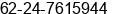 Fax number of Master Anton Suryadi Gunawan at Semarang