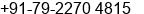 Fax number of Mr. Chirag Patel at Ahmedabad