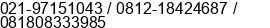 Mobile number of Mr. Eka Sekarmaji at jakarta barat
