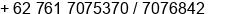 Phone number of Mr. Parlindungan Hasibuan at Pekanbaru