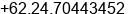 Phone number of Mr. Aming at Semarang